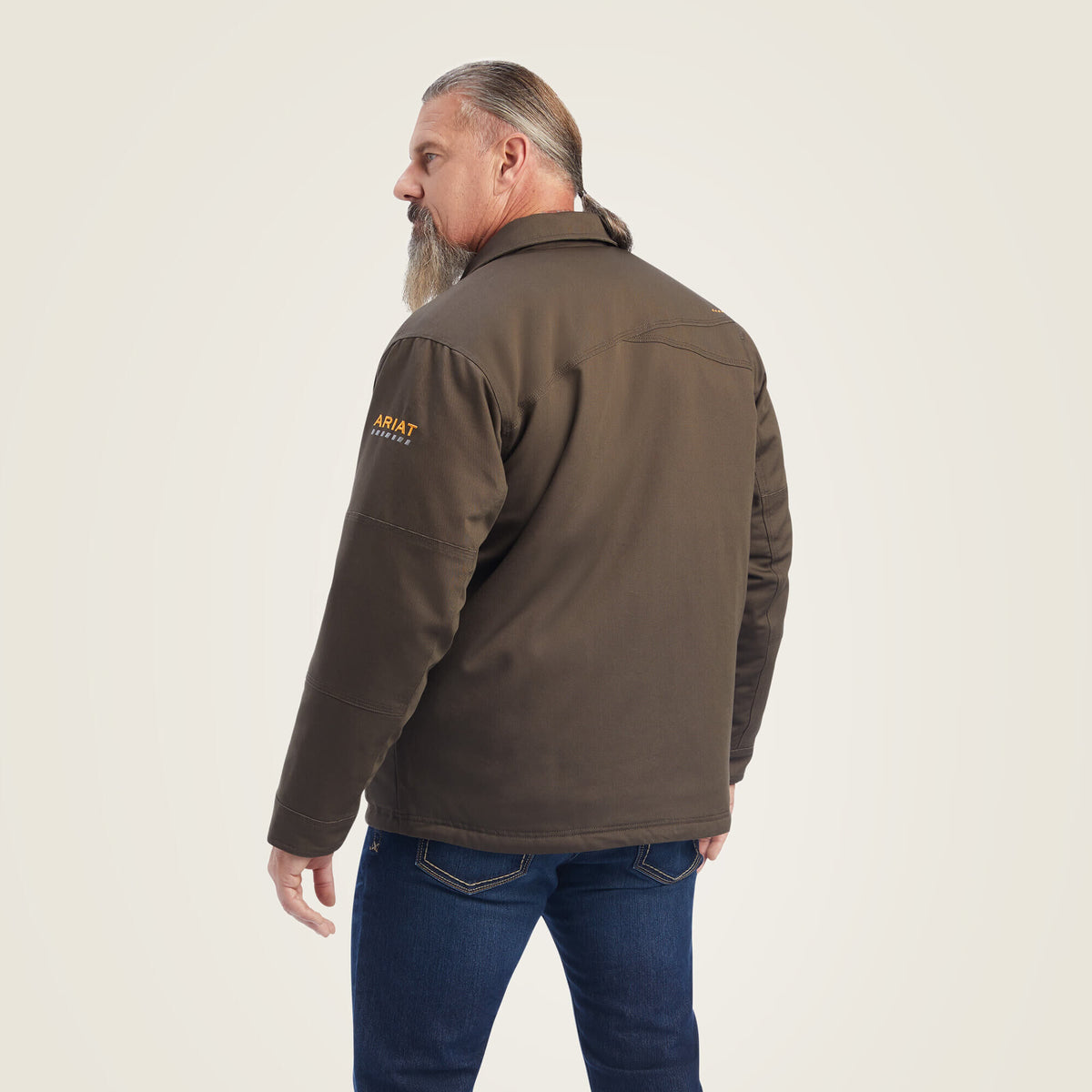 Ariat Men's Rebar DuraCanvas Sherpa-Lined   Coat