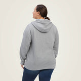 Ariat Women's Rebar Skill Set 1/2 Zip Hoodie - Heather Grey