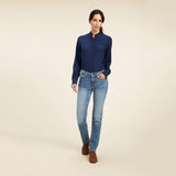 Ariat Women's Clarion Long Sleeve Blouse - Navy