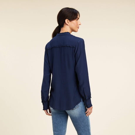Ariat Women's Clarion Long Sleeve Blouse - Navy