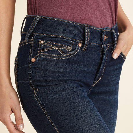 Ariat Women's R.E.A.L. Perfect Rise  Greta Straight Jean