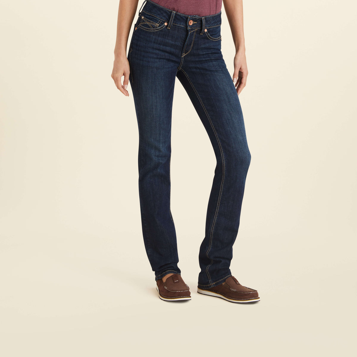 Ariat Women's R.E.A.L. Perfect Rise  Greta Straight Jean