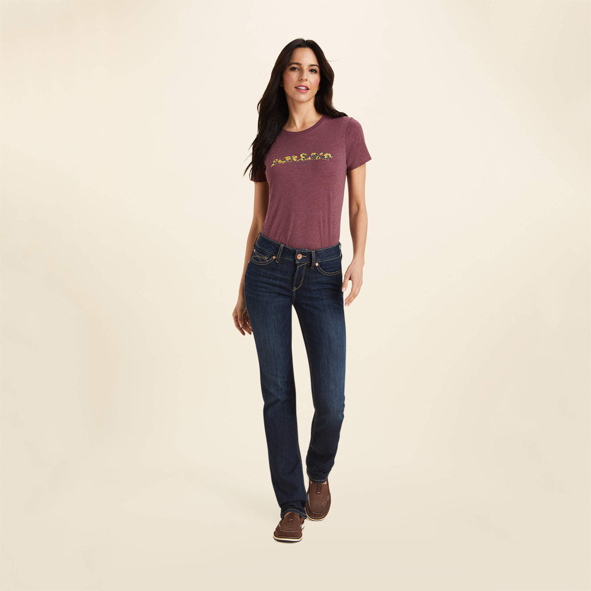 Ariat Women's R.E.A.L. Perfect Rise  Greta Straight Jean