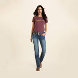 Ariat Women's R.E.A.L. Mid Rise  Michela Straight Jean
