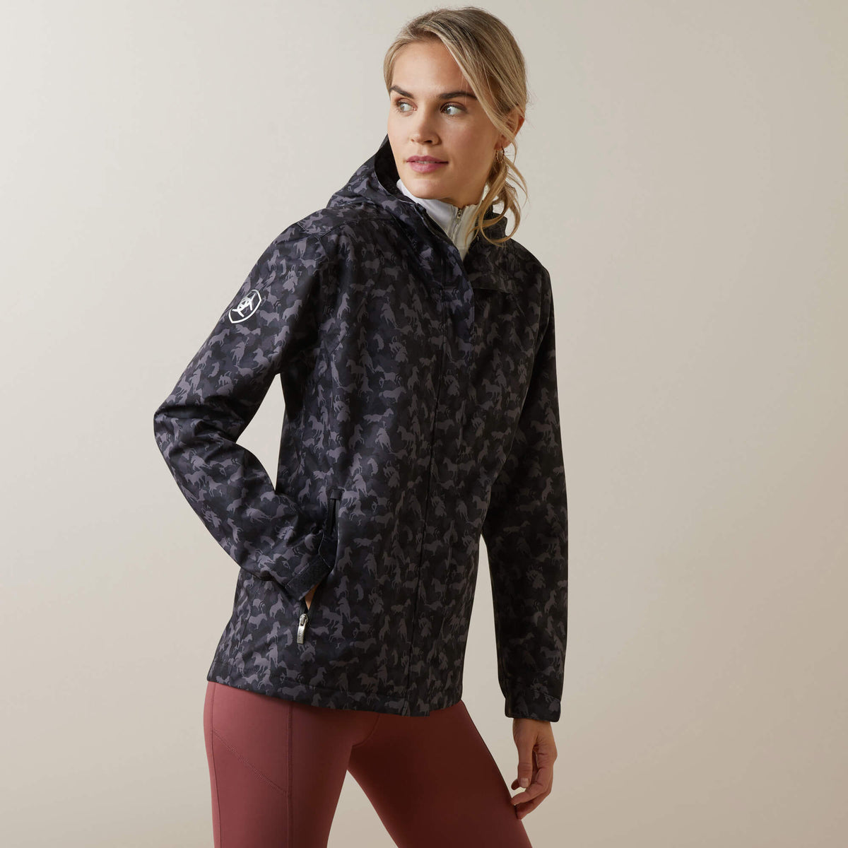 Ariat Women's Spectator Waterproof Jacket - Periscope Camo Horse