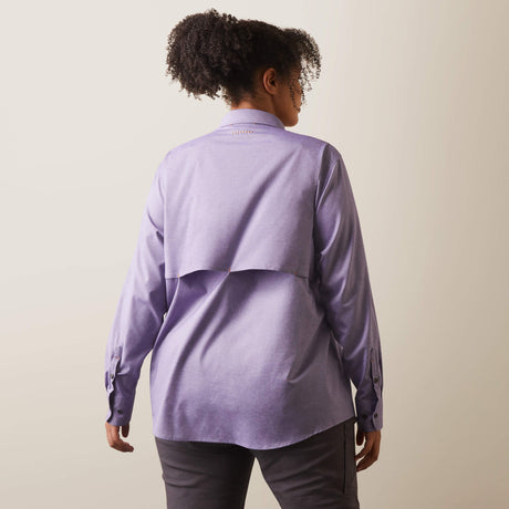 Ariat Women's Rebar Made Tough VentTEK DuraStretch Work Shirt - Corsican Blue Heather