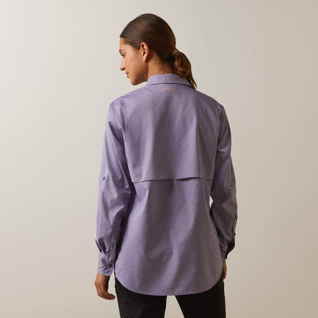 Ariat Women's Rebar Made Tough VentTEK DuraStretch Work Shirt - Corsican Blue Heather