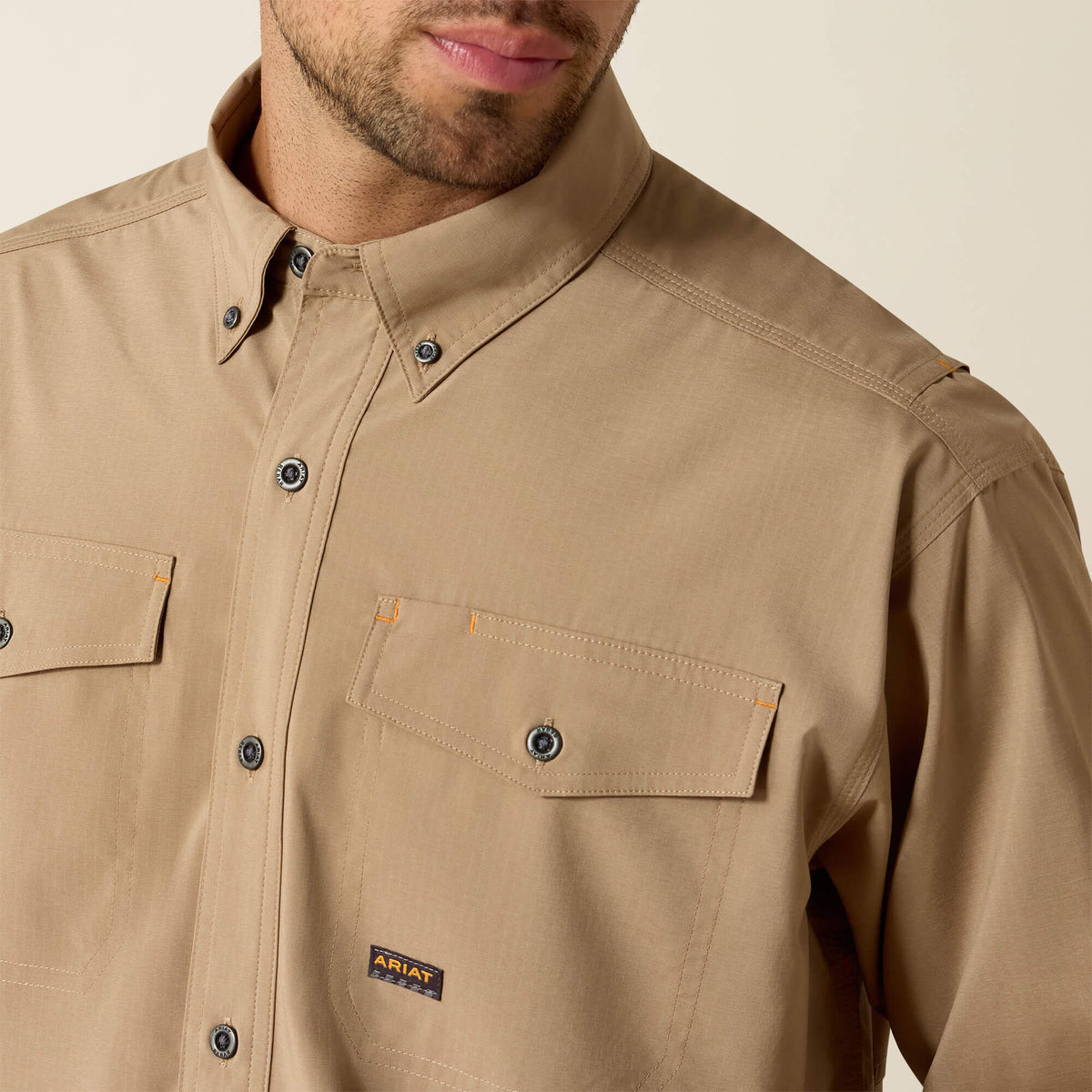 Ariat Men's Rebar Made Tough VentTEK DuraStretch  Work Shirt