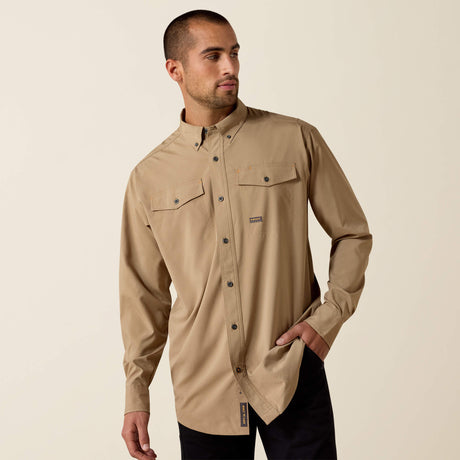 Ariat Men's Rebar Made Tough VentTEK DuraStretch  Work Shirt