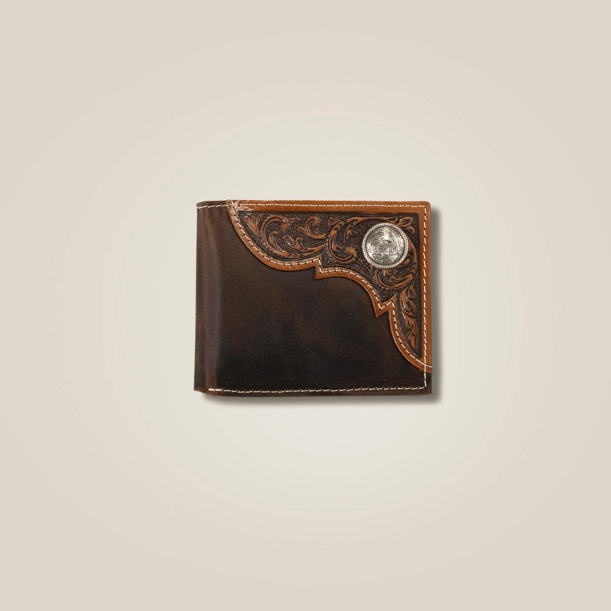 Ariat Men's Filigree corner bifold wallet