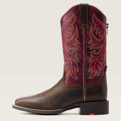 Ariat Women's Round Up Back Zip Western Boot