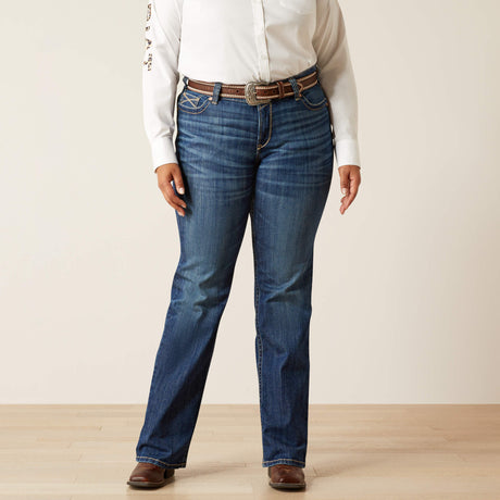 Ariat Women's R.E.A.L. Mid Rise  Everlee Straight Jean