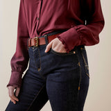 Ariat Women's Clarion Long Sleeve Blouse - Tawny Port