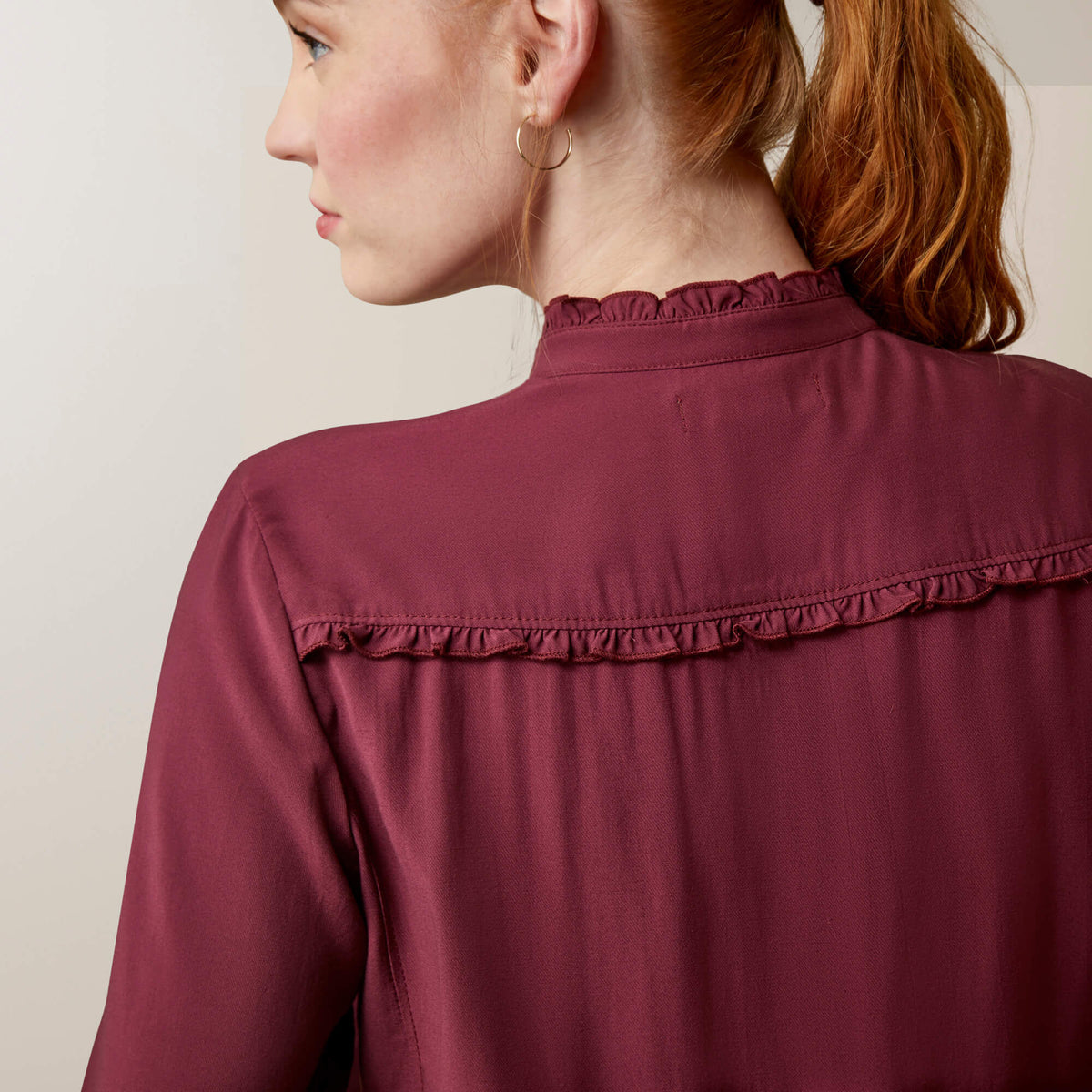 Ariat Women's Clarion Long Sleeve Blouse - Tawny Port