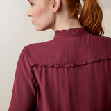 Ariat Women's Clarion Long Sleeve Blouse - Tawny Port