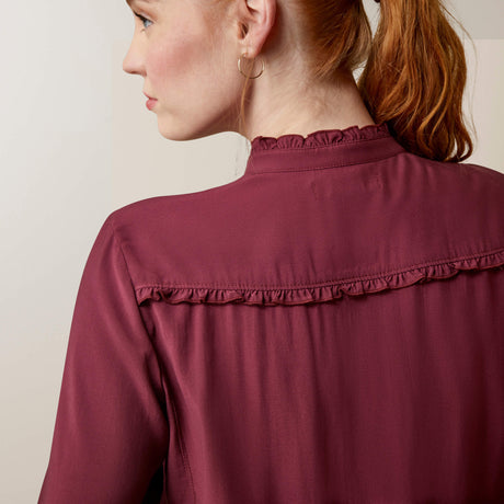 Ariat Women's Clarion Long Sleeve Blouse - Tawny Port