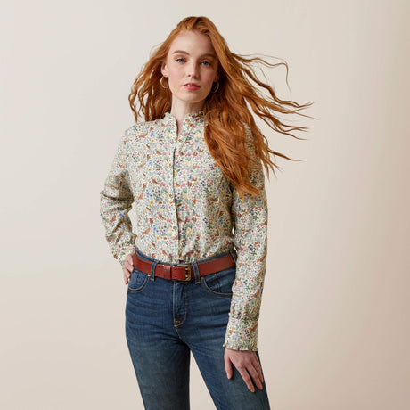 Ariat Women's Clarion Long Sleeve Blouse - Bird Print