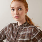Ariat Women's Clarion Long Sleeve Blouse - Mole Plaid