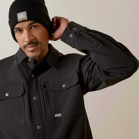 Ariat Men's Rebar DuraStretch Utility Softshell   Shirt Jacket