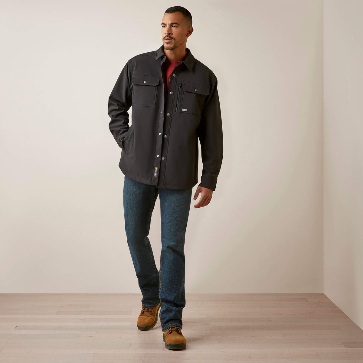 Ariat Men's Rebar DuraStretch Utility Softshell   Shirt Jacket