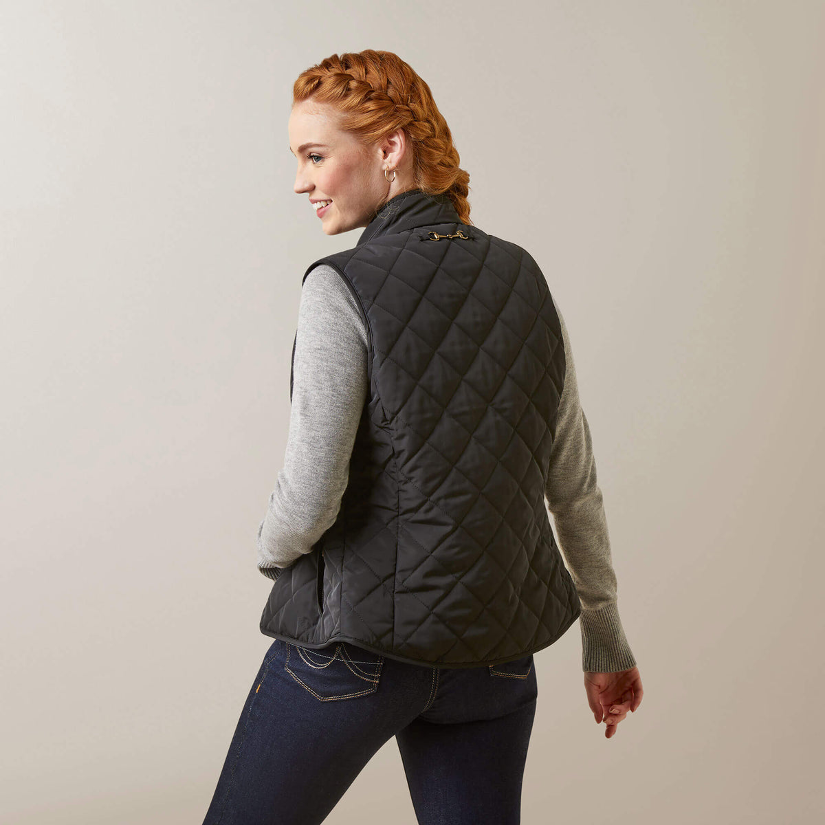 Ariat Women's Woodside Vest - Navy - Black