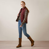 Ariat Women's Woodside Vest - Navy - Tawny Port
