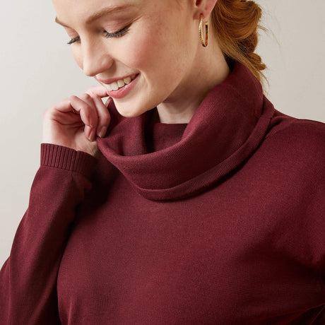 Ariat Women's Lexi Sweater - Navy - Tawny Port
