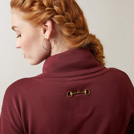 Ariat Women's Lexi Sweater - Navy - Tawny Port