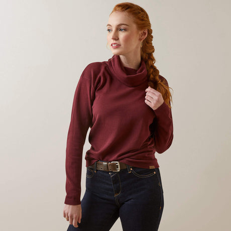 Ariat Women's Lexi Sweater - Navy - Tawny Port