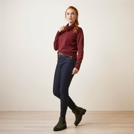 Ariat Women's Lexi Sweater - Navy - Tawny Port