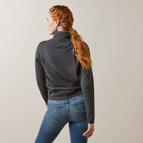 Ariat Women's Lexi Sweater - Navy - Charcoal