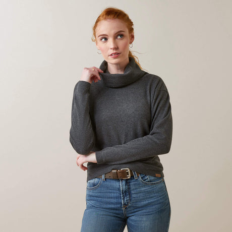 Ariat Women's Lexi Sweater - Navy - Charcoal
