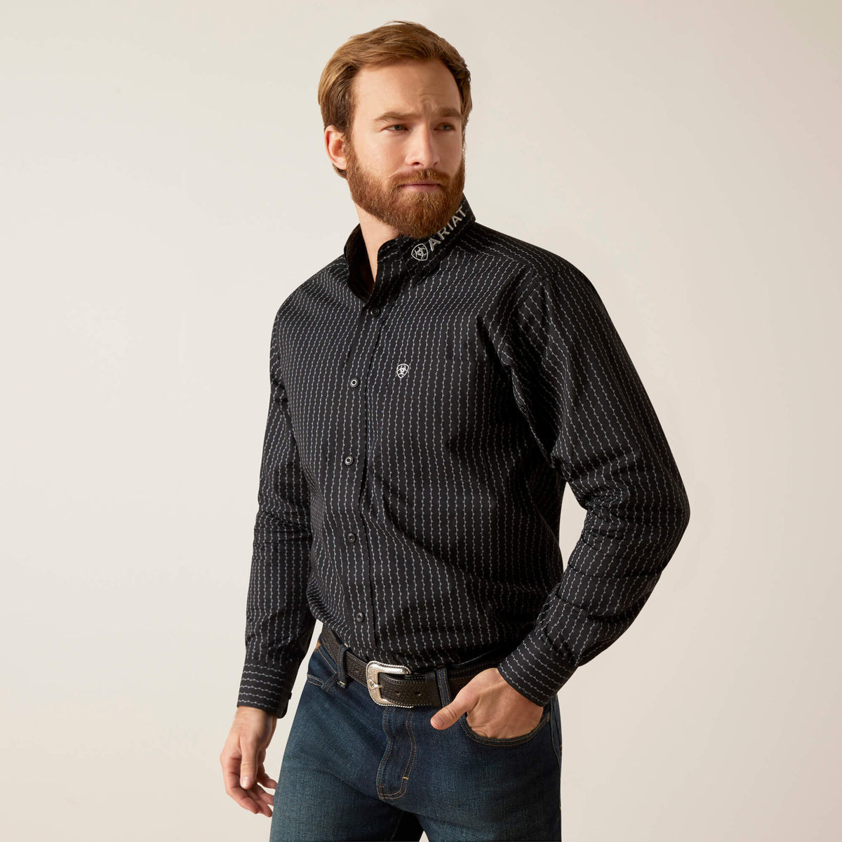 Ariat Men's Team Woodson  Fitted Shirt