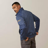 Ariat Men's Rebar Workman DuraCanvas Sweatshirt - Black/ Black - Navy Heather/Navy