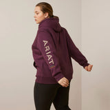 Ariat Women's Rebar Workman Graphic Hoodie - Potent Purple/Peppercorn