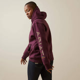 Ariat Women's Rebar Workman Graphic Hoodie - Potent Purple/Peppercorn