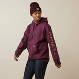 Ariat Women's Rebar Workman Graphic Hoodie - Potent Purple/Peppercorn