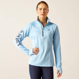 Ariat Women's Tek Team 1/2 Zip Sweatshirt - Navy Heather - Cote D'azur