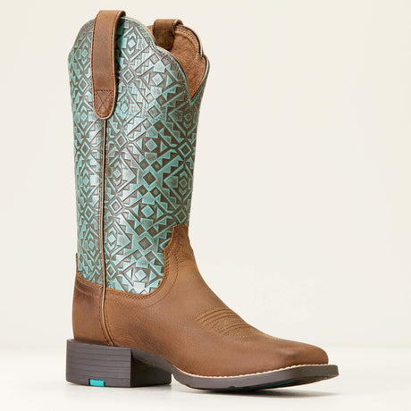 Ariat Women's Round Up Wide Square Toe Western Boot