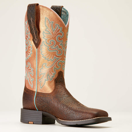 Ariat Women's Round Up StretchFit Wide Square Toe Western Boot
