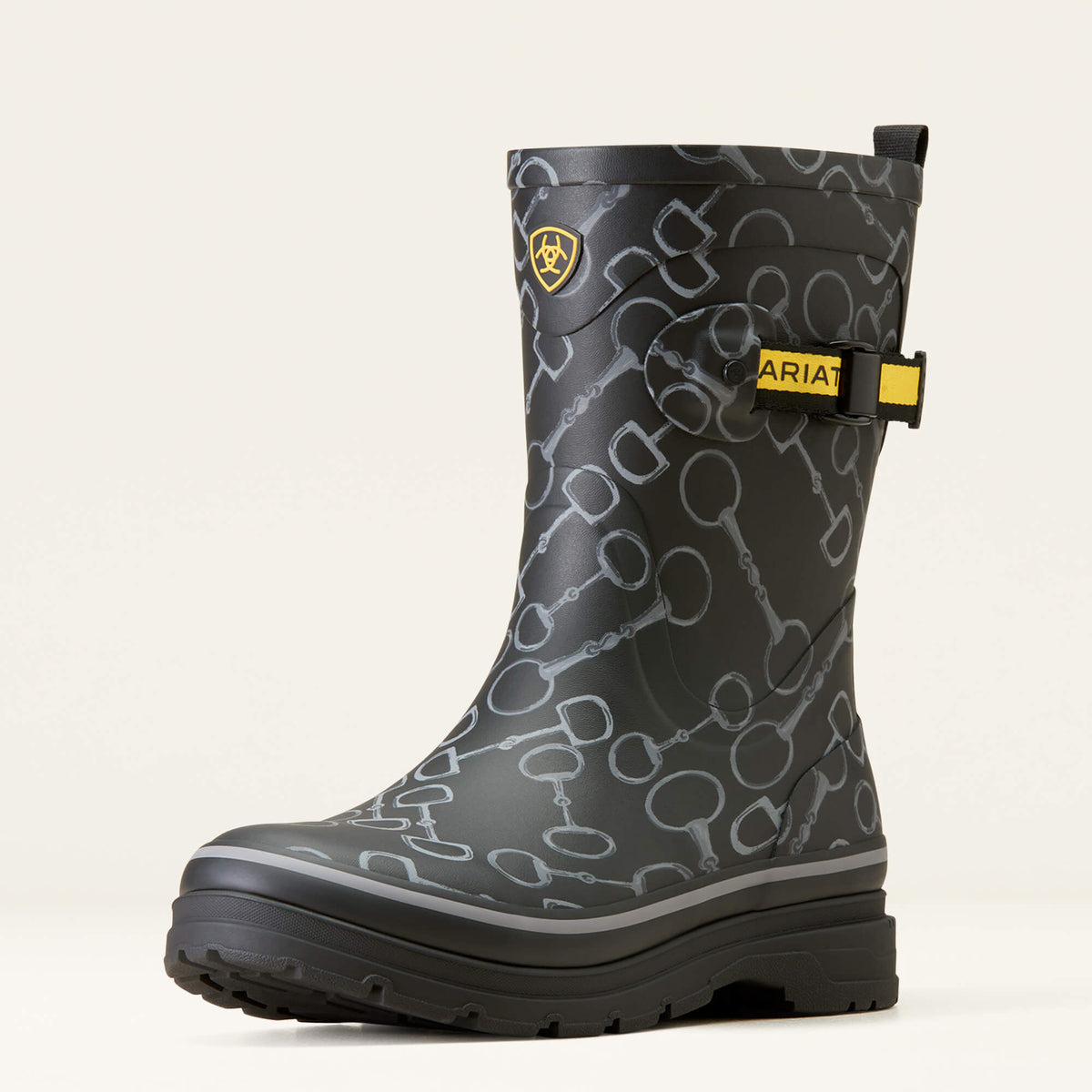 Ariat Women's Kelmarsh Mid Rubber Boot - Black Bit Print