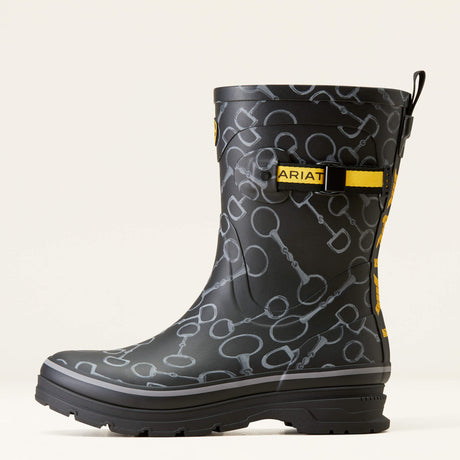 Ariat Women's Kelmarsh Mid Rubber Boot - Black Bit Print