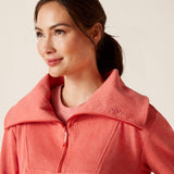 Ariat Women's Fern 1/2 Zip Sweatshirt - Heather Baked Apple