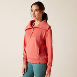 Ariat Women's Fern 1/2 Zip Sweatshirt - Heather Baked Apple