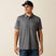 Ariat Men's Rebar Foreman Short Sleeves Polo Shirt - Navy - Charcoal Heather