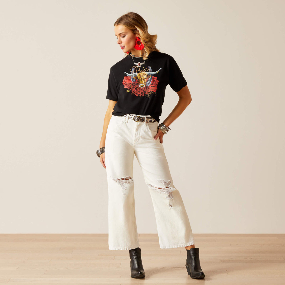 Ariat Women's Steer Rodeo Quincy T-Shirt