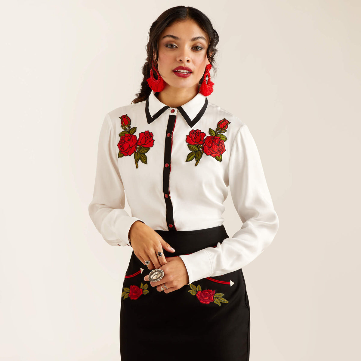 Ariat Women's Rose Rodeo Quincy   Shirt