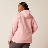 Ariat Women's Rebar Workman Graphic Hoodie - Mauveglow Heather/Antler