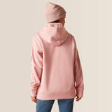 Ariat Women's Rebar Workman Graphic Hoodie - Mauveglow Heather/Antler