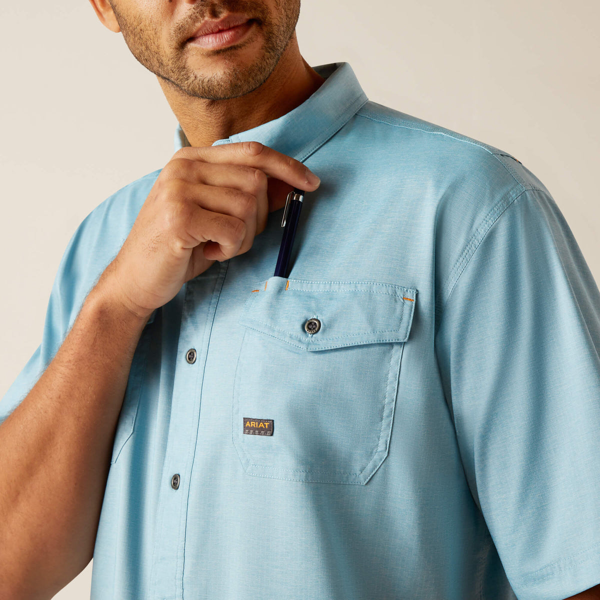 Ariat Men's Rebar Made Tough VentTEK DuraStretch  Work Shirt